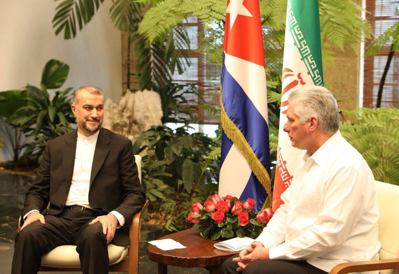 Iran FM meets Cuban president in Havana