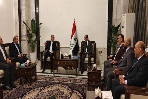 Iran FM meets Iraq PMF, State of Law Coalition heads in Baghdad