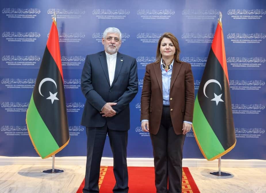 إيران وليبيا تبحثان سبل تعزيز العلاقات الثنائية