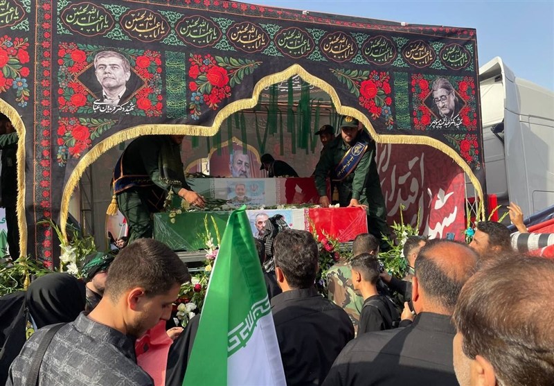 تشییع شهدای اقتدار ملی در پایتخت ایران اسلامی
