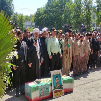 تشییع پیکر شهید مدافع وطن در ملایر