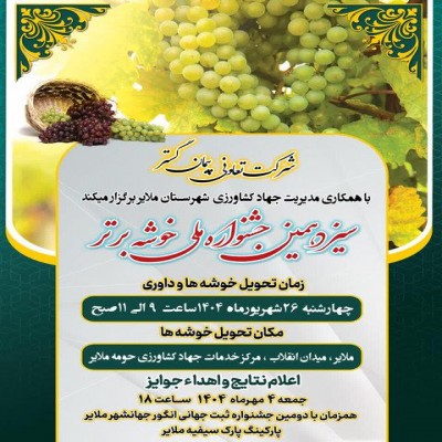 رقابتی شیرین برای انتخاب بهترین نوع انگور ‌