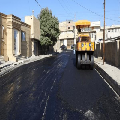 اجرای 10 هزار مترمربع آسفالت در روستای مهدی‌آباد ایلام